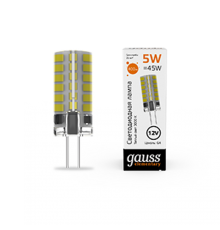 Лампа светодиодная Elementary G4 12V 5W 400lm 3000K силикон LED 1/20/200  18715  Gauss