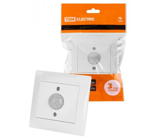 Выключатель с датчиком движения 1А белый "Лама"   SQ1815-0048  TDM