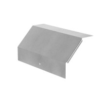 Крышка угла вертикального внешнего 90 градусов Профи INOX (AISI 304) 600х80 (1,0 мм)  PR16.16726  Промрукав