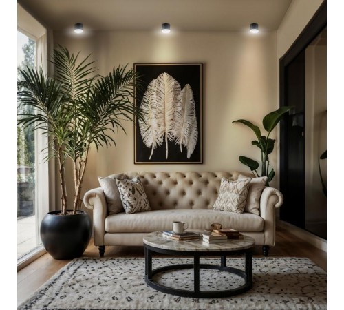 Светильник накладной подсветка OL17 GX53 BK , под GX53 (40/960)  Б0049028  ЭРА