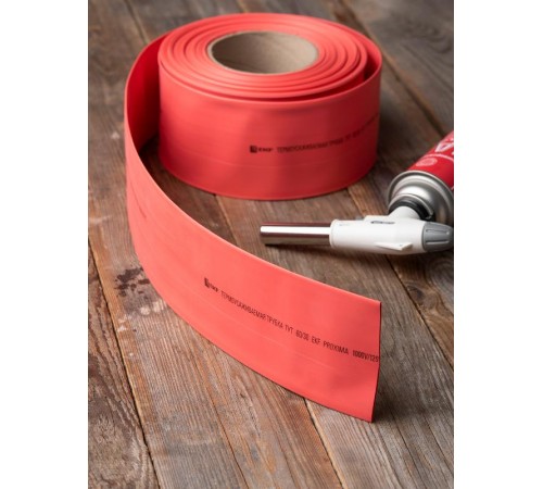 Термоусаживаемая трубка ТУТ нг 60/30 красная рулон PROxima  tut-60-r  EKF