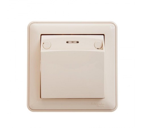 W59 Слоновая кость Выключатель карточный 16А (в сборе)  VS616-051-28  SE