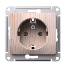 GLOSSA Сосна Розетка с заземлением, 16А, механизм  GSL001543  SE