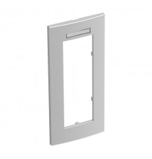 Рамка тройная Modul45 (с полем д/маркировки.,вертик.,84x185 мм,серебристый) (AR45-BSF3 AL)  6119389  OBO Bettermann