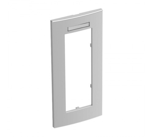 Рамка тройная Modul45 (с полем д/маркировки.,вертик.,84x185 мм,серебристый) (AR45-BSF3 AL)  6119389  OBO Bettermann