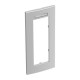 Рамка тройная Modul45 (с полем д/маркировки.,вертик.,84x185 мм,серебристый) (AR45-BSF3 AL)  6119389  OBO Bettermann