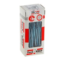 Саморезы универсальные 130х6,0 мм (50 шт) оцинкованные - коробка с окном ( 0,741 кг)  102215  Tech-KREP