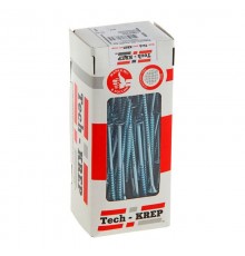 Саморезы универсальные 130х6,0 мм (50 шт) оцинкованные - коробка с окном ( 0,741 кг)  102215  Tech-KREP