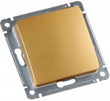 Переключатель реверсивный на два направления, одноклавишный, скрытой установки, механизм, цвет золото  ВС10-471-07  HEGEL