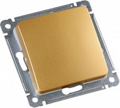 Переключатель реверсивный на два направления, одноклавишный, скрытой установки, механизм, цвет золото  ВС10-471-07  HEGEL