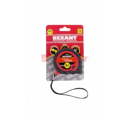 Рулетка Профи прорезиненный корпус 5 м х 19 мм  12-9005  REXANT