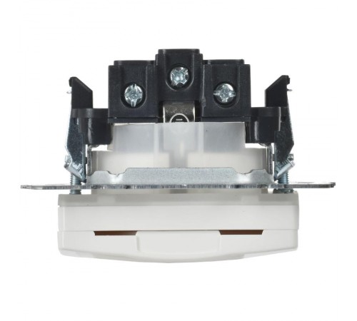 BRITE Розетка с заземлением со шторками с кр. 16А IP44 РСбш10-3-44-БрБ белый  BR-R16-16-44-K01  IEK