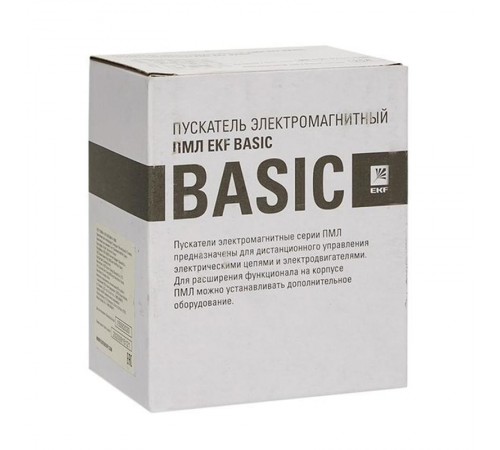 Пускатель электромагнитный серии ПМЛ-2161ДМ 32А 230В  Basic  pml-s-32-230-nc-basic  EKF