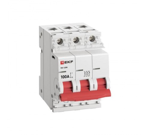 Выкл. нагрузки ВН-125N 3P 100А PROXIMA S1253100EKF