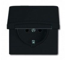 Розетка 20 EUGK-35-101, с крышкой, Allwetter44, IP44, черный/антрацит, уплотн. кольцо в комплекте, 16А, 250В.  2064-0-0290   2CKA002064A0290  ABB