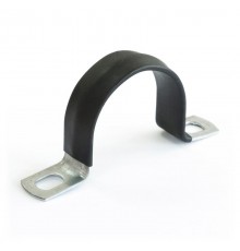 Скоба металлическая двухлапковая с полимерным покрытием СМД-П d25-26 мм (100 шт/уп)  PR08.6018  Промрукав