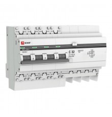 Выключатель автоматический дифференциального тока АД-4 4п 32А C 100мА тип AC (8 мод.) PROxima (электронный)  DA4-32-100-pro  EKF