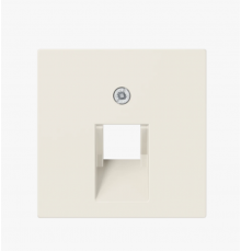 Крышка для одинарных телефонных и компьютерных розеток (UAE), фиксация винтом; дюропласт; слоновая кость; A500  A569-1PLUA  Jung