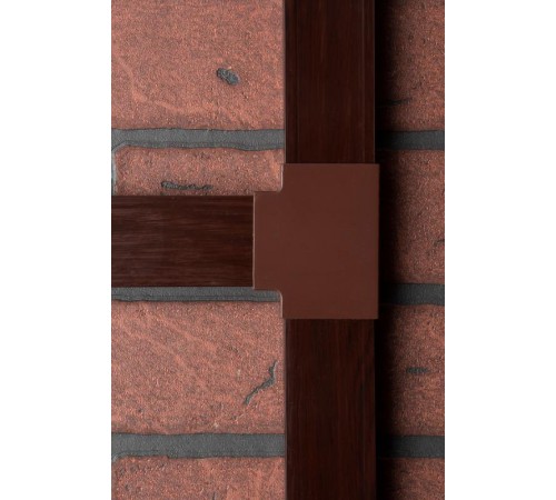 Угол T-образный (40х25) (4 шт) Plast EKF PROxima  под темное деревоtchd-40-25x4EKF