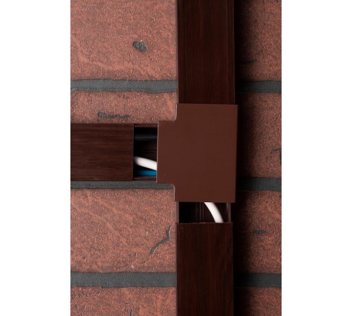 Угол T-образный (40х25) (4 шт) Plast EKF PROxima  под темное деревоtchd-40-25x4EKF