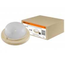 Светильник пылевлагозащищенный под лампу для ЖКХ НПБ1301 сосна круг 60Вт IP54 TDM