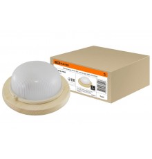 Светильник пылевлагозащищенный под лампу для ЖКХ НПБ1301 сосна круг 60Вт IP54 TDM