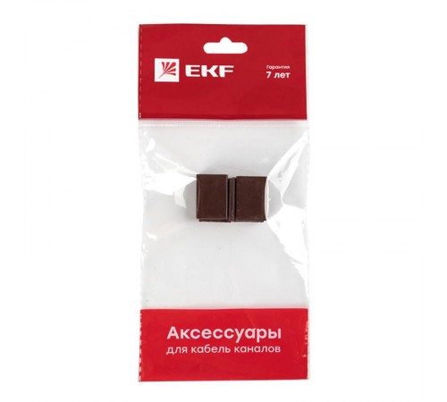 Соединитель (15х10) (4 шт) Plast EKF PROxima  под темное дерево    cond-15-10x4   EKF 