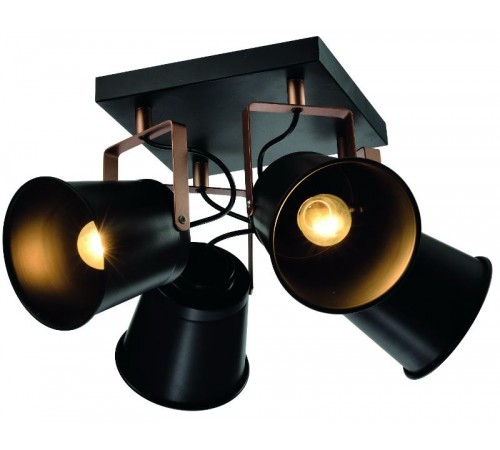 Светильник настенно-потолочный спот Acuto 7015-704 4 х Е27 40 Вт поворотный  Б0044770  Rivoli