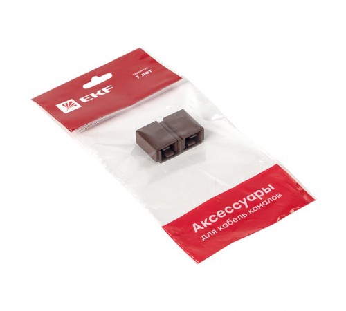 Соединитель (15х10) (4 шт) Plast EKF PROxima  под темное дерево    cond-15-10x4   EKF 