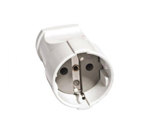 Кабельная розетка 2П+З  с з/ш 16А 250B белая  SQ1806-0031  TDM