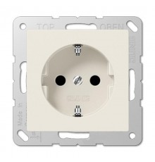 Розетка SCHUKO® с защитой от детей; термопласт; слоновая кость  EP1420KI  Jung