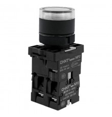 Кнопка управления NP2-EW3165 1НО+1НЗ белая AC/DC230В(LED), IP40 (R)  575305  CHINT