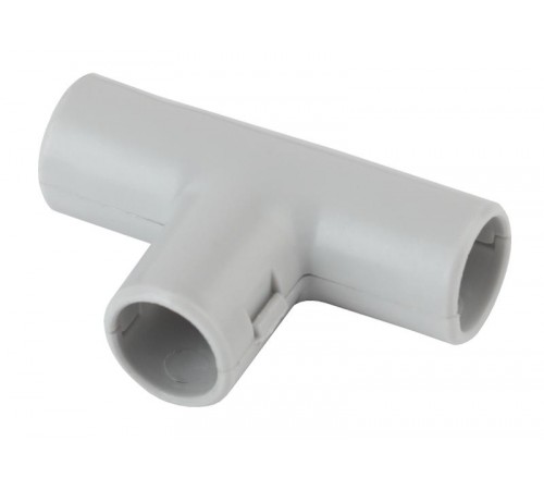 TR-25 Аксессуары для труб и металлорукава ЭРА Тройник (серый) соединительный для трубы 25мм (10шт)  Б0036832  ЭРА