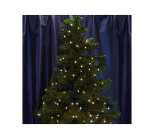 Гирлянда-нить  CL33  100 диодов  4000К, 10 м +1.6м черный шнур, БЕЗ МЕРЦАНИЯ, IP44  26751  FERON