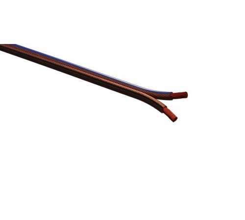 A-100-S Акустический кабель 2х1,0 мм2 прозрачный, 100м (8/192)  Б0048273  ЭРА