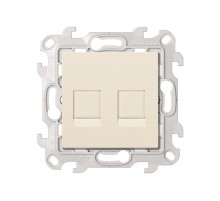 Simon 24 Сл. кость Комп. розетка 2-ая RJ45 кат 5е UTP  2450593-031  Simon