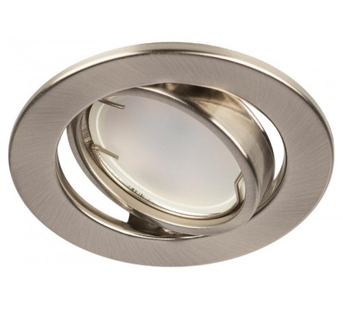Светильник точечный встраиваемый под лампу ST2A 50Вт MR16 сатин никель штампованный  C0043808  ЭРА