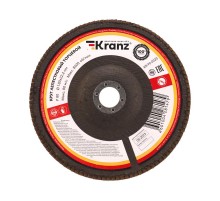 Круг лепестковый торцевой, P80, 180х22,2мм  KR-90-0023  Kranz