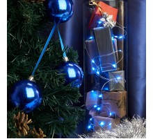 Светодиодная гирлянда CL570 линейная синий 2м + 0.5м с питанием от батареек  32367  Feron