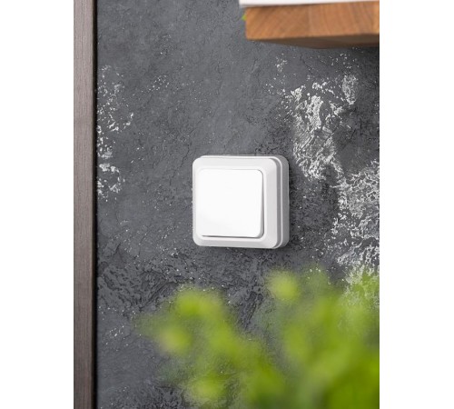 Рим Выключатель 1-клавишный 10А белый EKF  ENV10-021-10  EKF