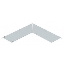 Крышка внешнего угла 90° кабельного канала AIK (сталь) (AIKF AEA 15040)  7404886  OBO Bettermann