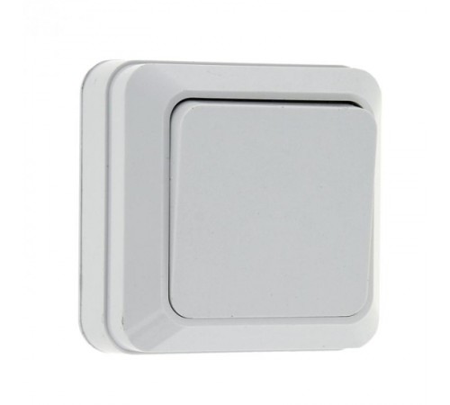Рим Выключатель 1-клавишный 10А белый EKF  ENV10-021-10  EKF