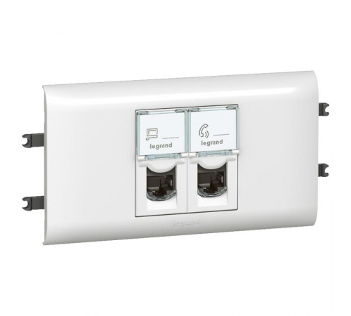 Розетка DLP под Кр.65 2XRJ45 Кат.6 UTP  078663  Legrand