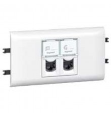 Розетка Mosaic 2*RJ45 FTP кат.5  078673  Legrand