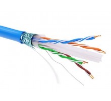 Информационный кабель экранированый F/UTP 4х2 CAT6, PVC, синий  RN6FUPV3BL  DKC