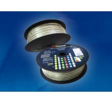 Лента светодиодная 220В 50м желтый свет ULS-2835-60LED/m-10mm-IP67-220V-8W/m-50M-YELLOW  UL-00000862  Uniel
