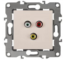 Розетка RCA 12-3113-02  ,  слоновая кость  Б0027472  ЭРА