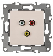 Розетка RCA 12-3113-02  ,  слоновая кость  Б0027472  ЭРА