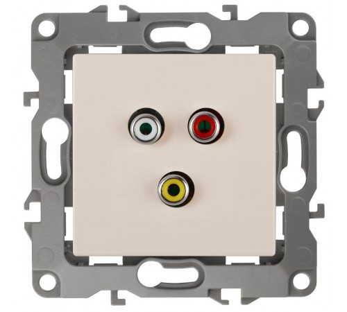 Розетка RCA 12-3113-02  ,  слоновая кость  Б0027472  ЭРА