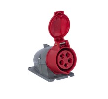 Розетка для монтажа на ПОВЕРХНОСТЬ 16A. 3P+N+E. IP44 416 RS6  2CMA193115R1000  ABB